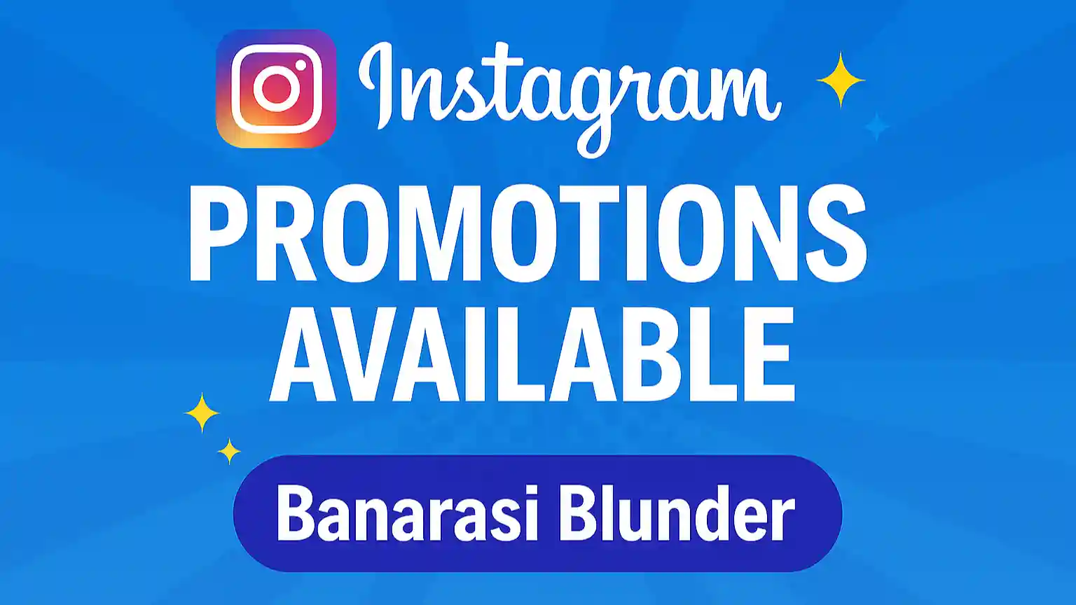 Instagram Promotion Available